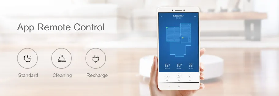 Xiaomi Mi робот-пылесос с точным датчиком расстояния, система мощного всасывания LDS, пульт дистанционного управления