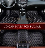 Leather Car floor mats for Nissan Tiida/Vers/Pulsar/versa Compare Pricing/Versa custom fit car carpet floor liners foot mats