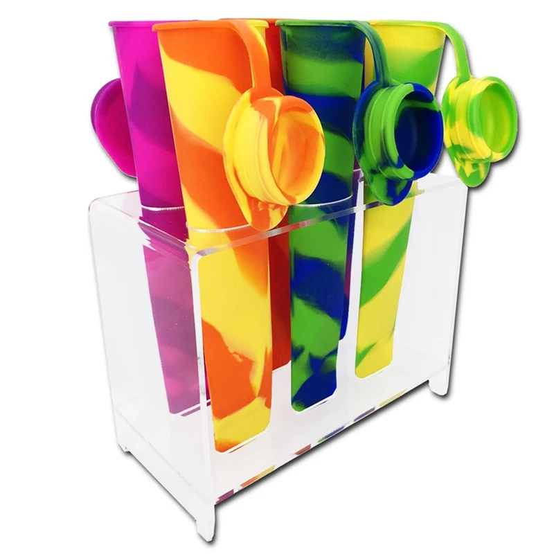 Kitnover 6 шт./компл. силиконовая форма для мороженого Форма с крышкой создатели пуш