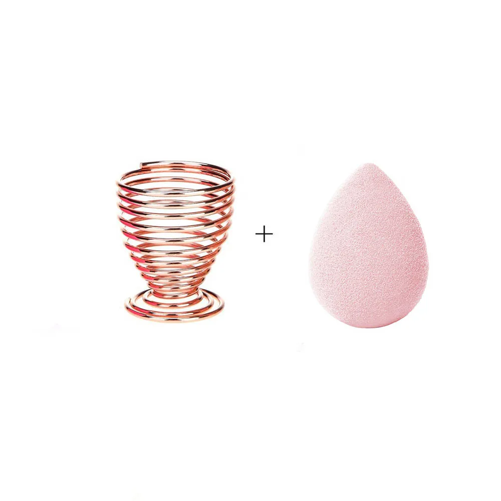 Rose Gold Beauty Sponge Blender Holder Makeup Drying Stand Storage Egg Powder Puff Display with Make up Sponges |