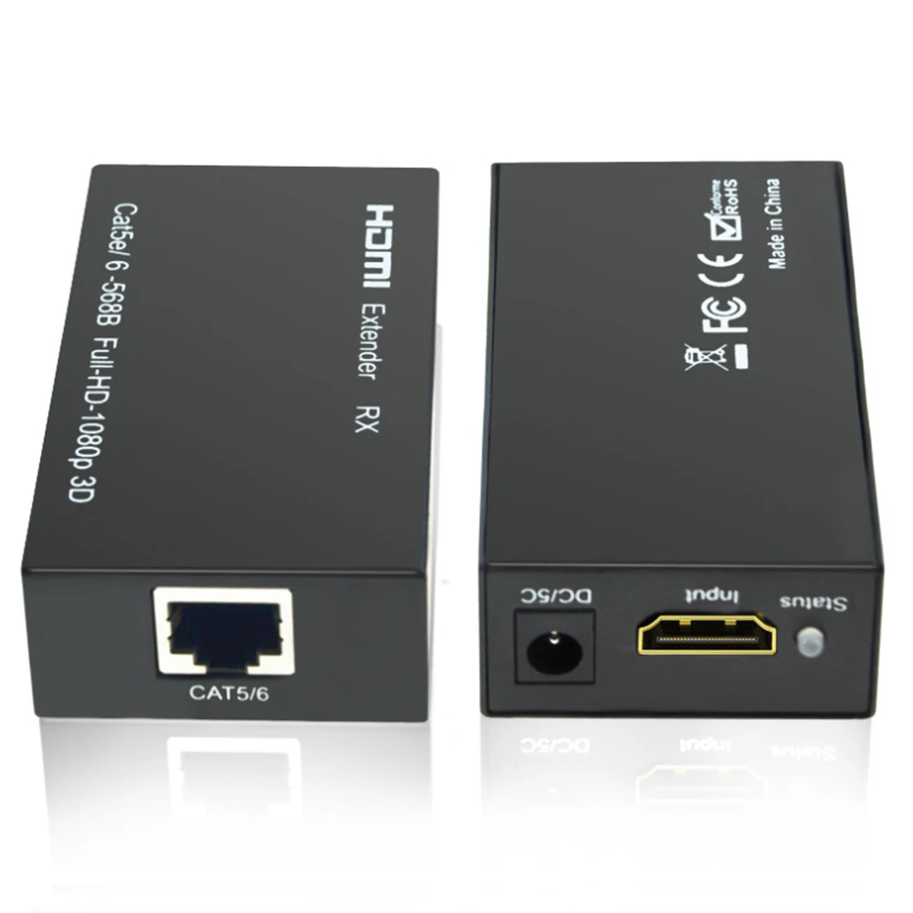 60 м HDMI удлинитель для одного кабеля Cat 6 UTP передатчик приемник ИК с кабелем RJ45 UTP|hdmi