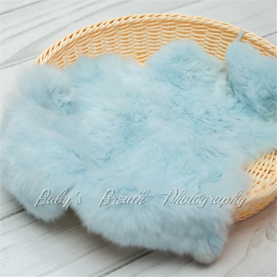 (5 шт./лот) корзина из искусственного меха кролика реквизит для фотосъемки