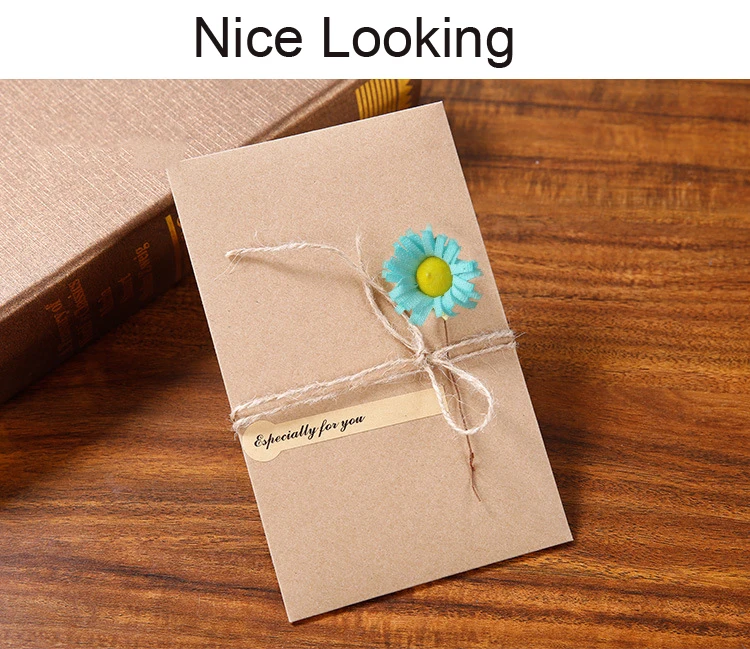 Винтажные свадебные приглашения из крафт бумаги элегантные Пригласительные