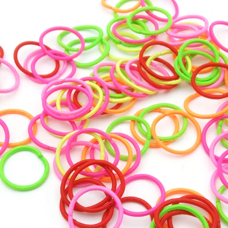 

50pcs/Lot Kid Girl Hair Tie Rope Hair Band Hair Accessories Headwear Ponytail Holder Gum Size 2.2cm