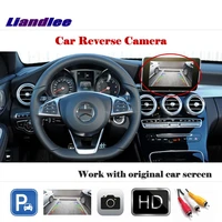 liandlee auto reverse parking camera for benz c class w204 2012 2014 rear rearview cam back work with car factory screen