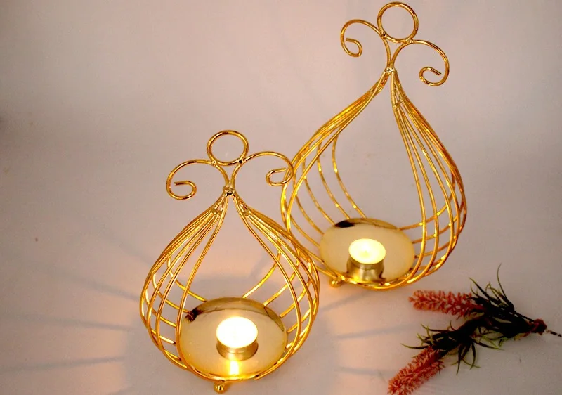 Wedding Candlestick Hanging Lantern Home Wedding Decorative Candle Stick Mk018