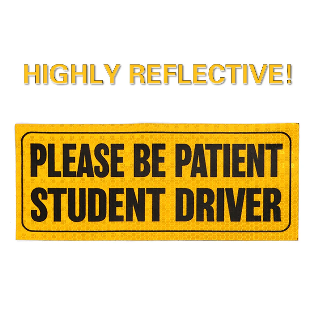 1X высокоотражающий Съемный магнит пожалуйста будьте терпеливы ученический