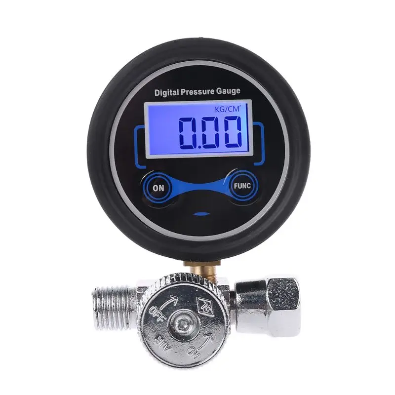

Digital 1/4" 200PSI Air Pressure Regulator Gauge Control Valve for Spray Gun