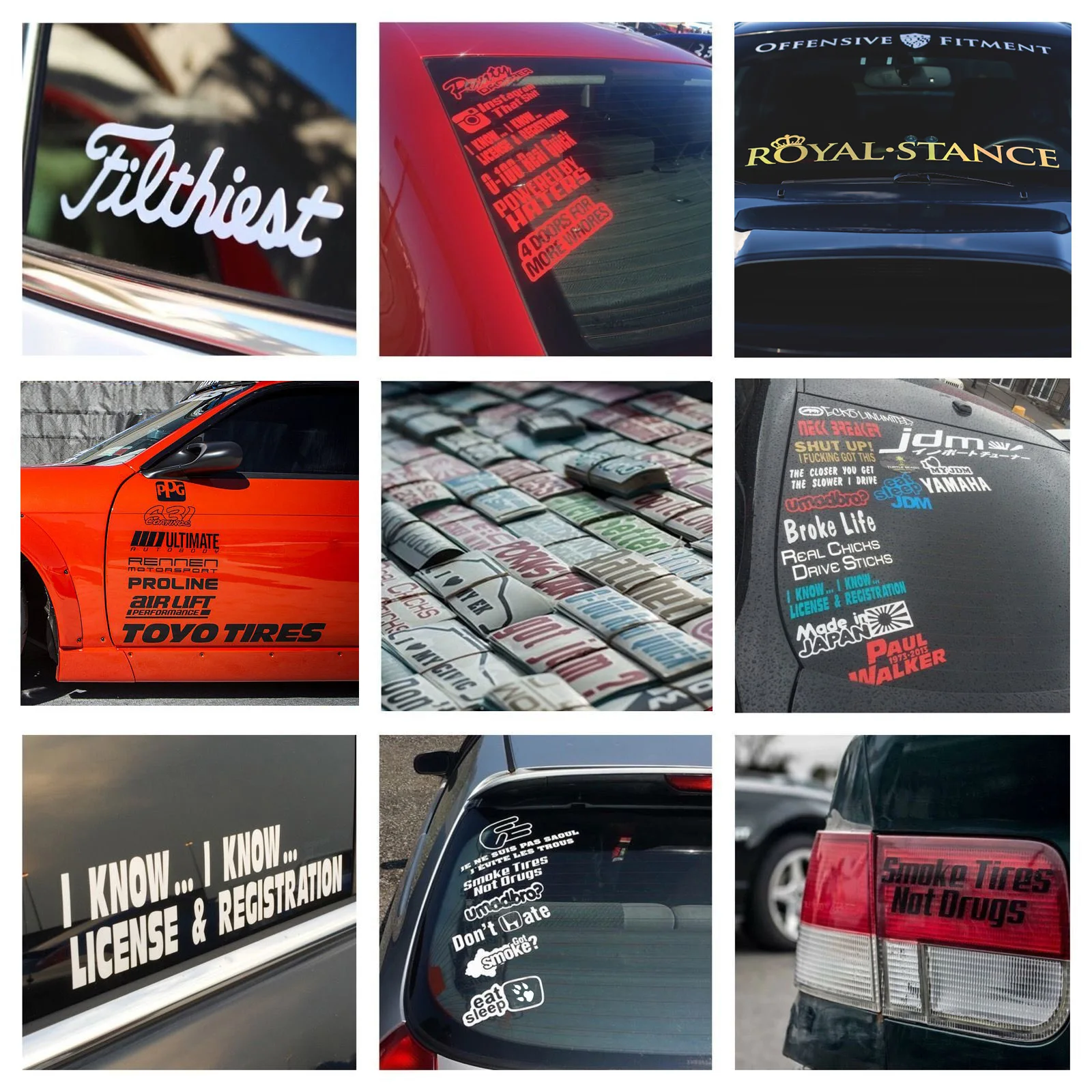 Give A Thumbs Up Haters Waterproof Car Whole Body Sticker Window Stickers Lateral Door StickersL18cm | Автомобили и мотоциклы