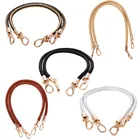 Ручки для сумочки из высококачественной искусственной кожи, металлическая сумка ручной работы из сплава, аксессуары сделай сам, плетеная веревочная сумка на ремне, KZ0346, 2 шт.