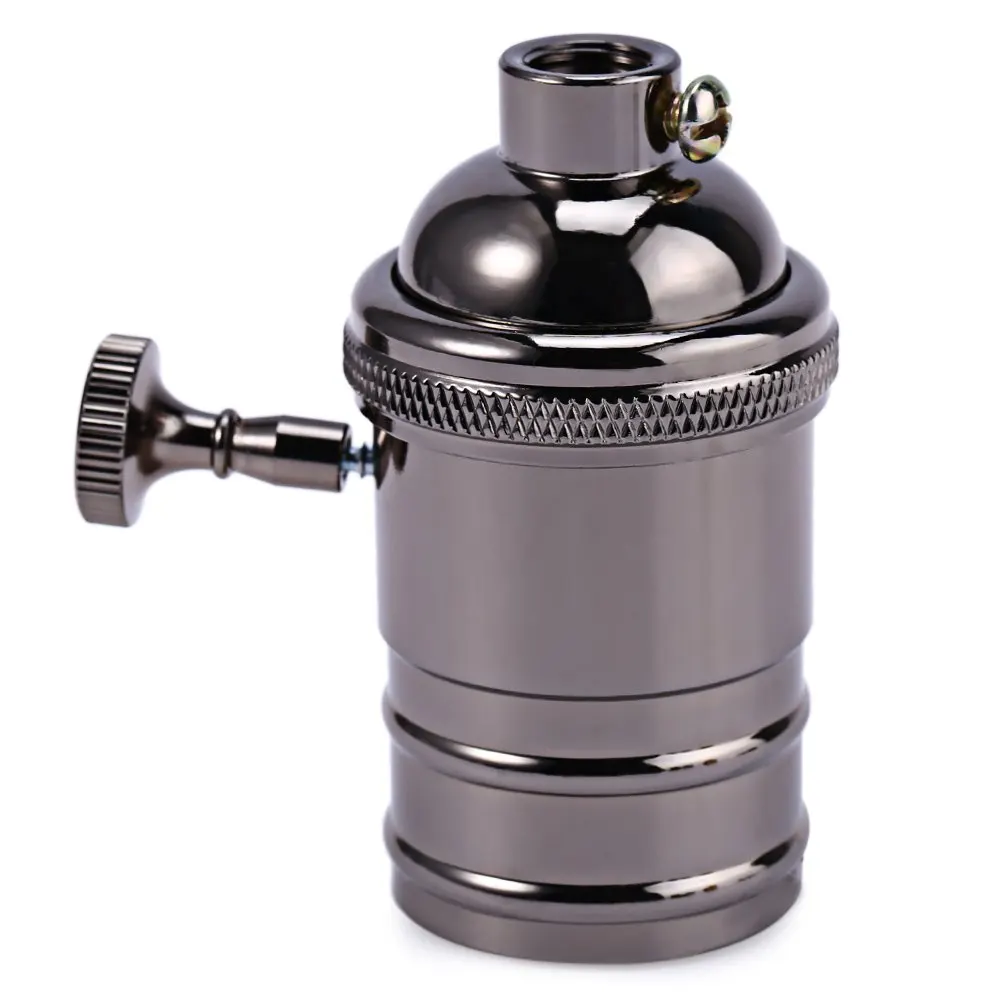 E27 твердых лампа латунь разъем Винтаж потолком лампочка кулон держатель | Лампы и