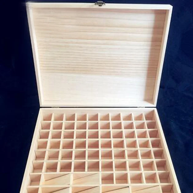 74 Слоты эфирное масло хранения бутылок ящик деревянный корпус контейнер