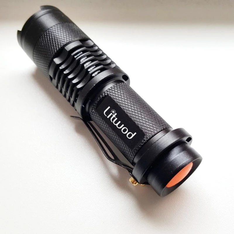 Z90S 2000 люмен Мини светодиодный фонарь CREE Q5 светодиодный AA battery фонарь с регулируемым зумом и фокусом