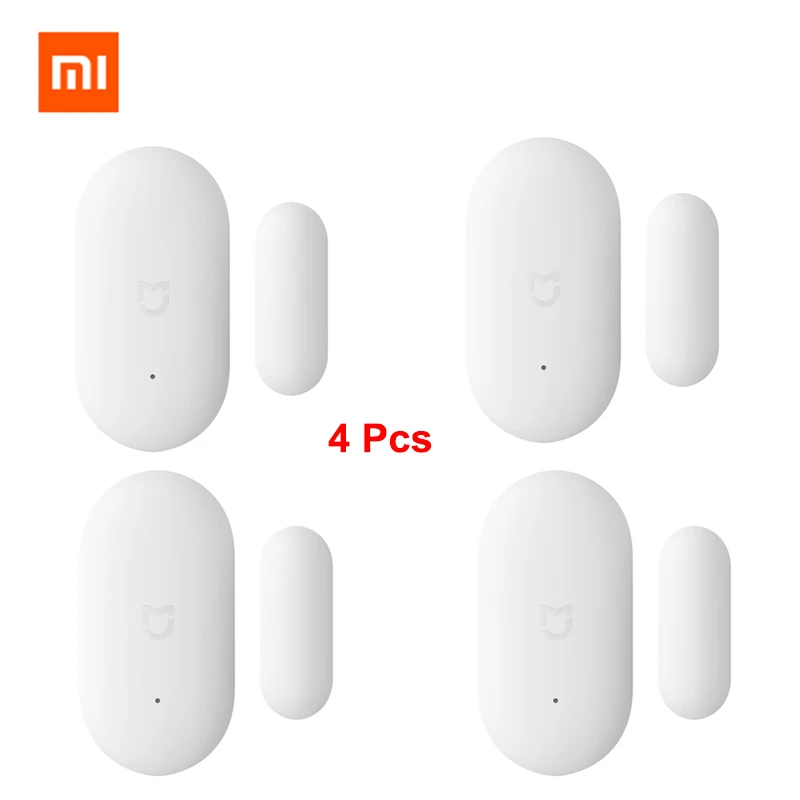 4pcs mi door sensor Xiao mi датчик окна двери карманный размер Xiao mi умный дом наборы сигнализации работа с шлюзом mi jia mi Home Приложение датчик двери - Цвет: 4pcs mi door sensor