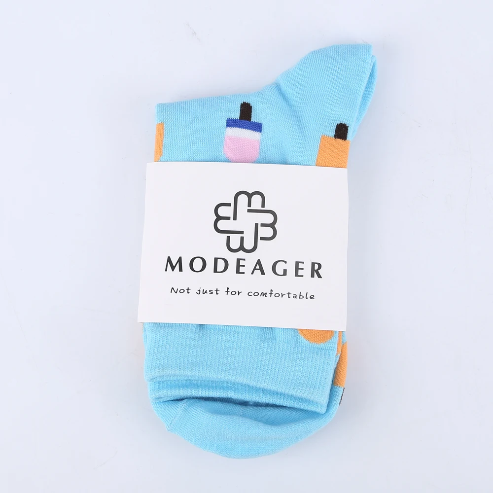 Modeager; Корейская обувь с бананами и молоком авокадо ананас суши фрукты Еда Для женщин женские носки для девочек хлопок; милые женские Рождественский подарок носки