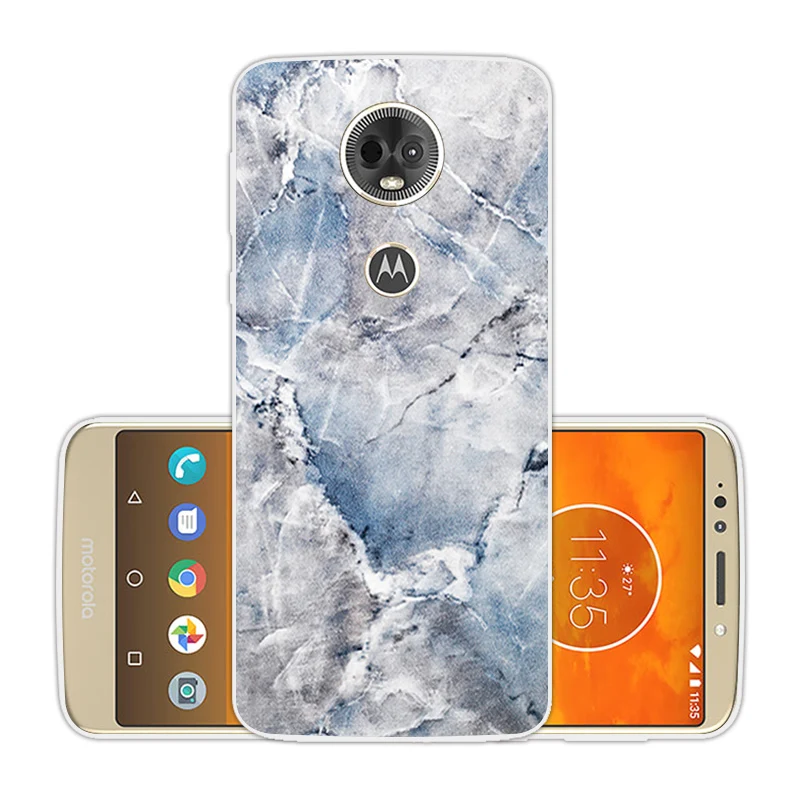 Мягкий силиконовый чехол для телефона Motorola E5 Plus тонкий из ТПУ MOTO E5Plus прозрачный