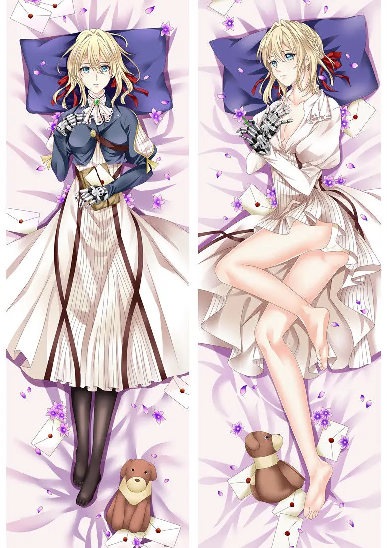 Суэф Аниме Манга фиолетовый evergarden Dakimakura Двусторонняя Подушка Чехол Крышка 86101 |