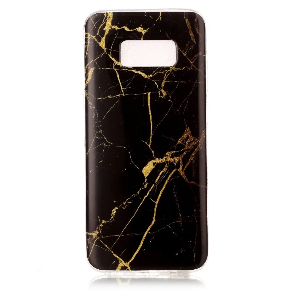 New For Samsung Galaxy S8 Plus Blue White Green Black Marble Designs High Quality Phone Case Gloss TPU Soft Back Cover |