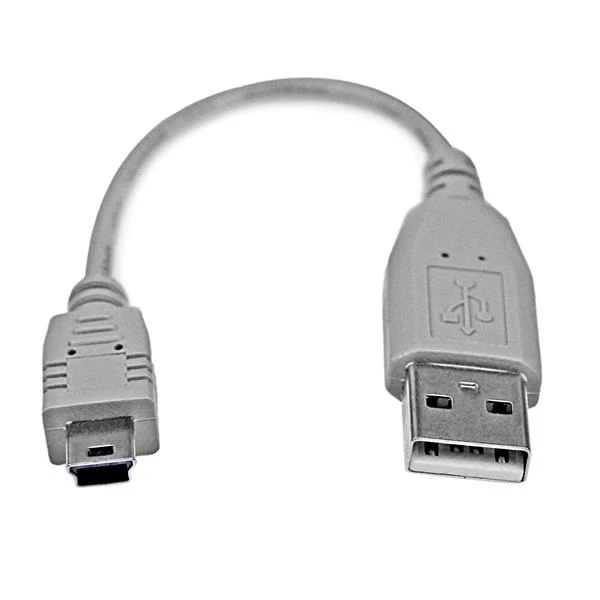 StarTech.com кабель USB de 15 см para Camara-1x A Macho-1x Mini B Macho-Adaptador Gris | Электроника