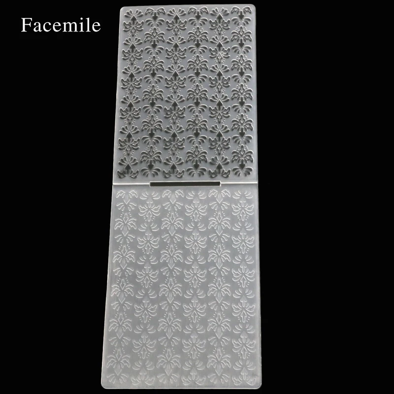 1 шт. красивый цветочный узор пластиковые папки для тиснения DIY ремесло