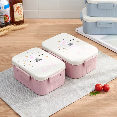 Cute Cartoon Lunch Box Microwave Dinnerware Food Storage Container Children Kids School Office Portable Bento | Дом и сад