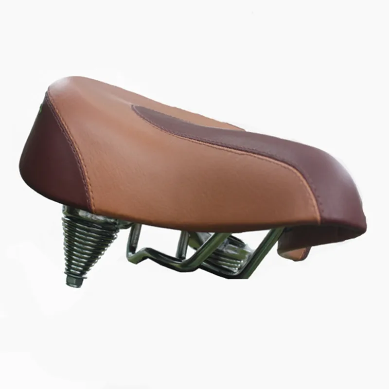 

G03 Bicycle retro car commuter car beach bike saddle large pull down spring saddle conical spring saddle
