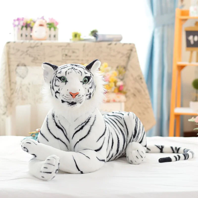 Милые плюшевые белые тигры плюшевая кукла животного Beanie бу живой тигр модель