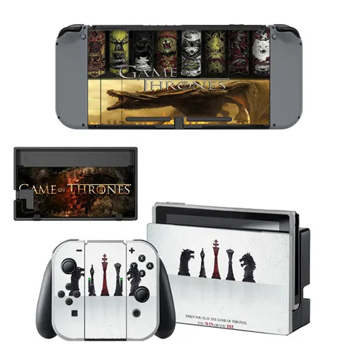 YSNS0821 Игра престолов получила виниловую наклейку для NintendoSwitch наклейка для Nintend Switch NS консоль и контроллер Joy-Con - Цвет: YSNS0821