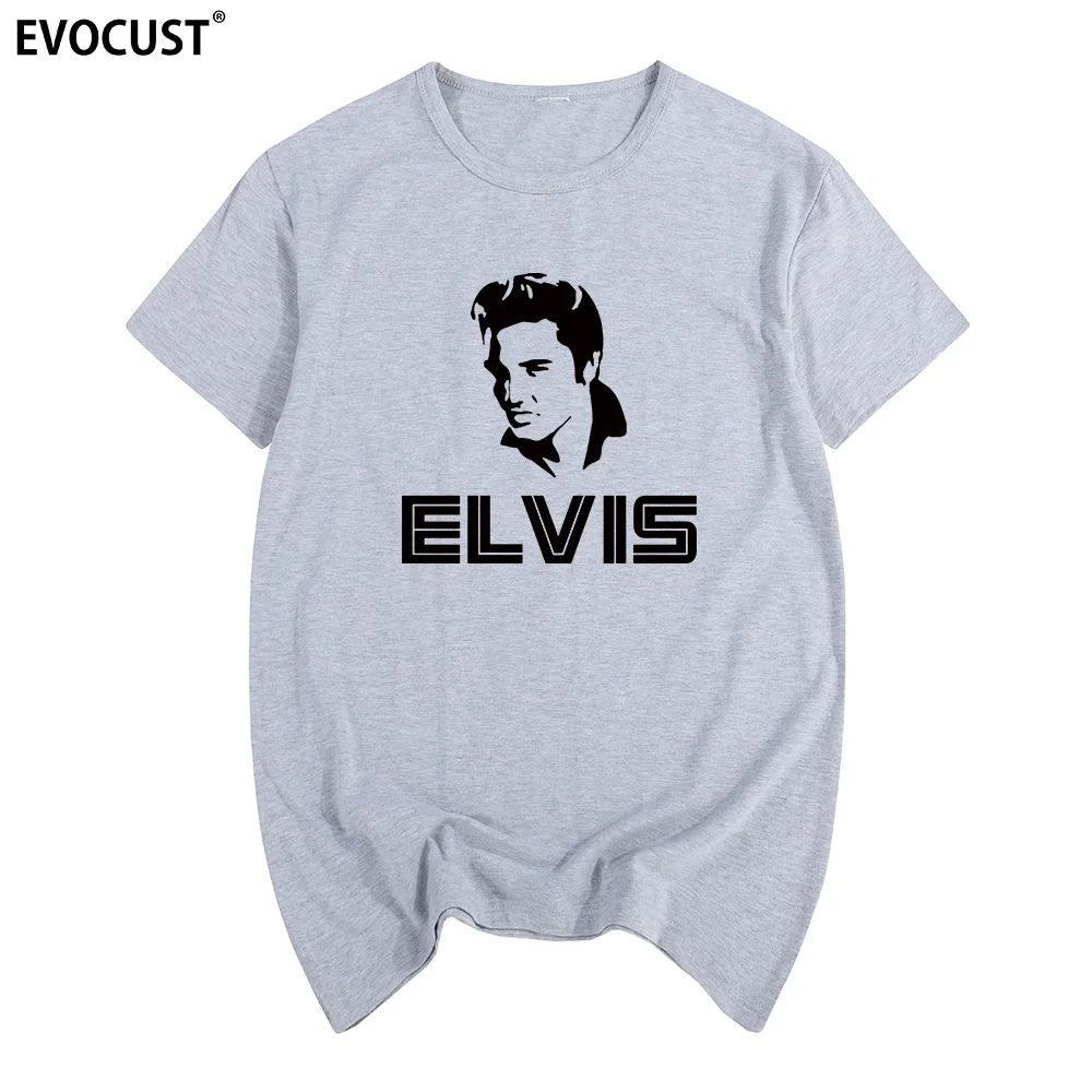 

Elvis Presley King of Rock Summer print T-shirt Cotton Men T shirt New women TEE