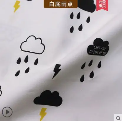 16 Печатный мультфильм саржа хлопчатобумажная ткань для DIY куклы пэчворк или детская одежда постельные принадлежности ткань различных размеров TJ8691 - Цвет: 16