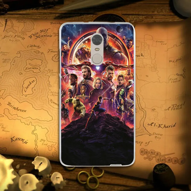 С изображением героев фильма Марвел мстители для Xiaomi mi Red Note 3 S 4 4X 4A 5 5S 5A 6 6X 6A 8 A1 Pro