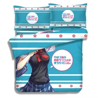 hobby express my teen romantic comedy japanese anime bed blanket or duvet cover with two pillow cases adp cp151219