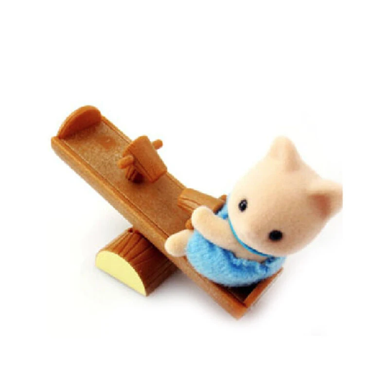Sylvanian Families Cat Baby and Seesaw набор кукольный домик животное пушистая игрушка фигурки подарок для девочки Новинка 4560