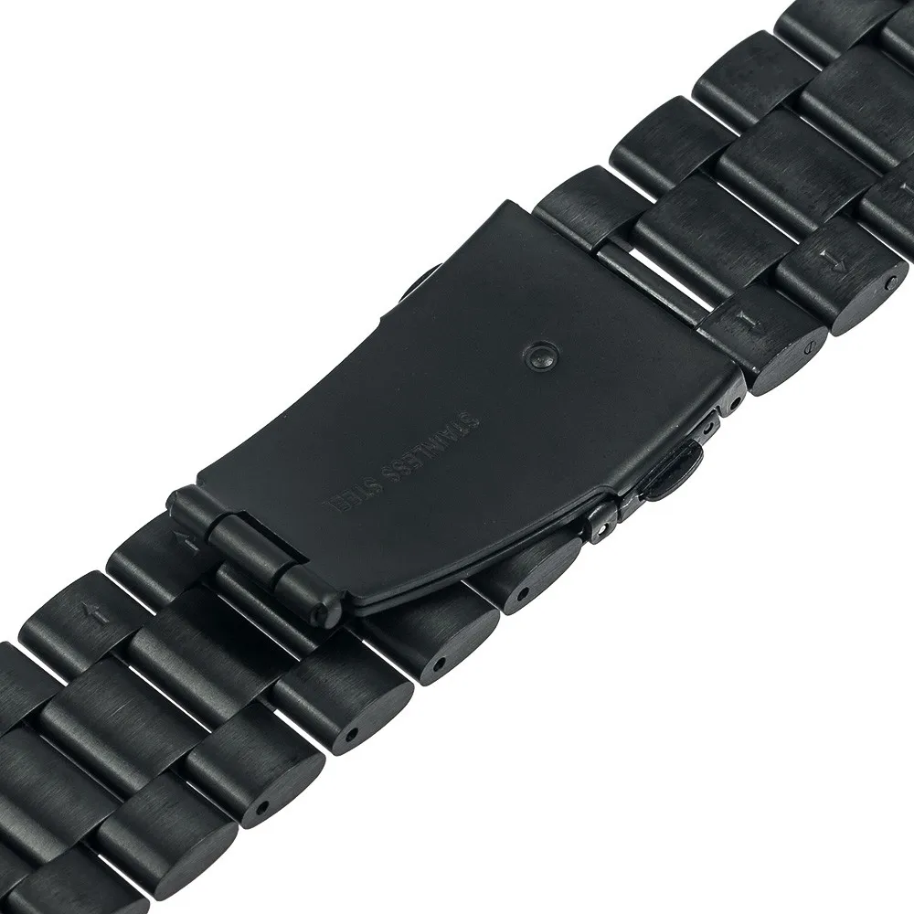 24 мм ремешок для часов из нержавеющей стали 3 указки для sony Smartwatch 2 SW2 сменный ремешок для часов черный, розовый, золотистый, серебристый