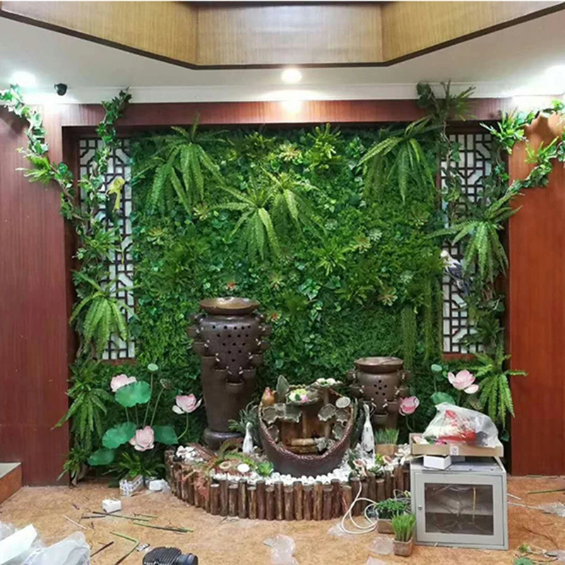 Искусственная трава газон имитация растений Ландшафтный цветочный настенный