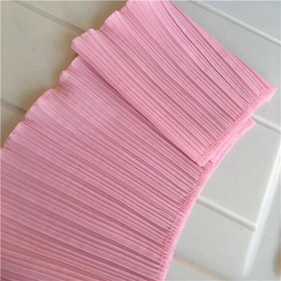 3 м/лот шифоновая юбка высокого давления для рукоделия свитер одежда плиссировка