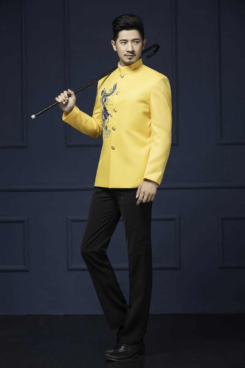 Новейшее пальто брюки дизайн 2016 костюм в китайском стиле комплект Корейская