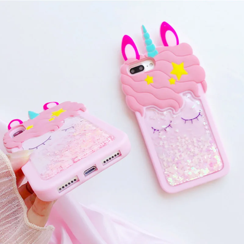 Милый чехол с сердечками и блестками для iPhone 12 mini 11 Pro Max 5S SE 6S 7 8 XR XS динамический