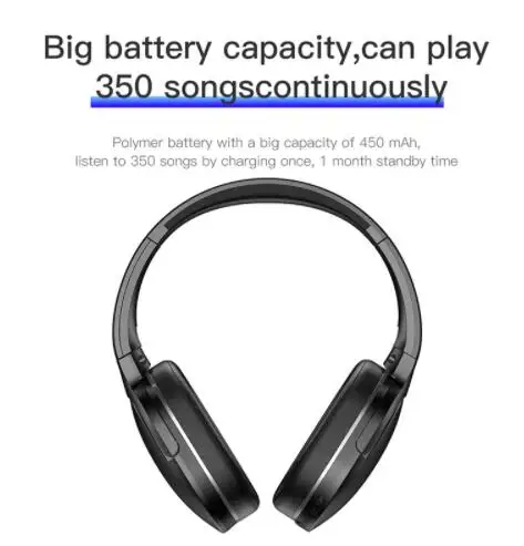Baseus D02 Bluetooth наушники складной 25 часов воспроизведения музыки Беспроводной