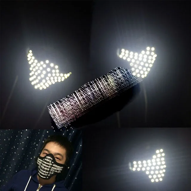 Светодиодная Люминесцентная маска светящаяся герой защита лица для