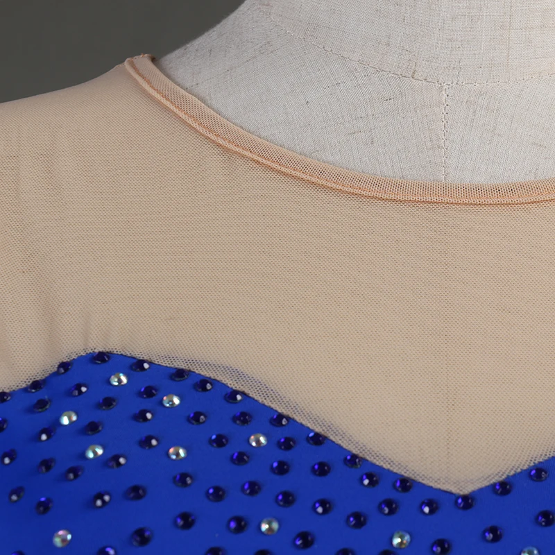 Платье для фигурного катания без рукавов с кристаллами на заказ платье женщин и