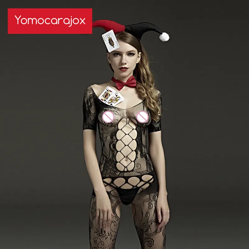 Yomocarcajox Новое сексуальное женское белье костюм нижнее открытая промежность