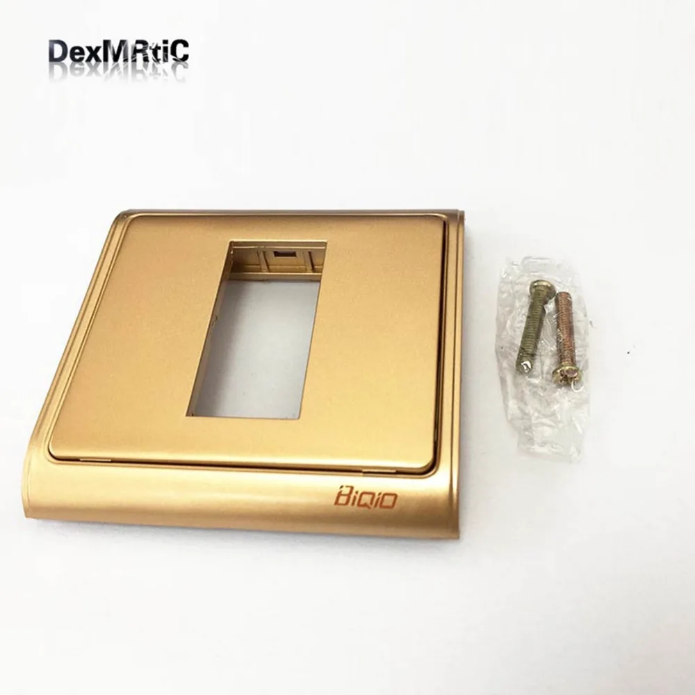 Блок питания Lotus audio socket 2 RCA Jack 86x86 мм цвет шампанского|champagne|champagne color |