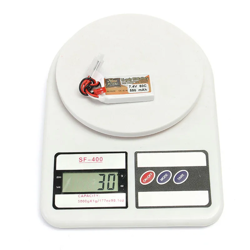 Аккумуляторная Lipo батарея ZOP power 7 4 в 550 мАч 70C 2 S JST штекер|jst plug|2s lipo batteryzop |