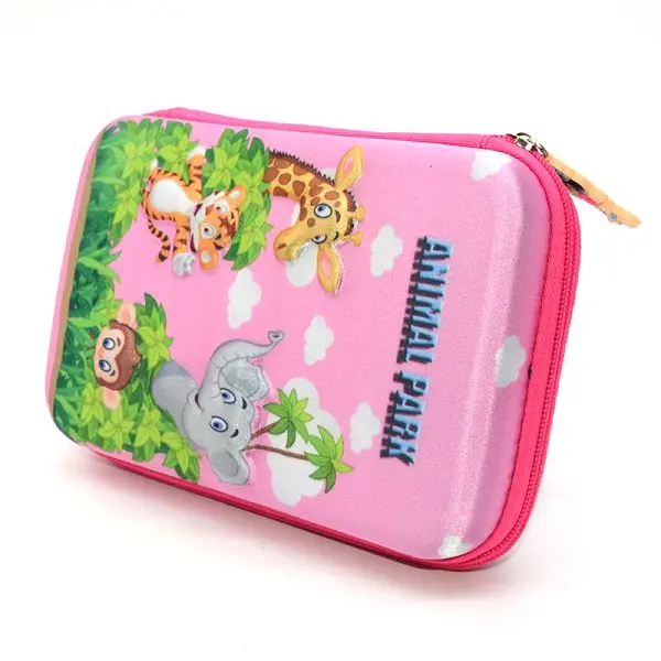 Pink zoo Чехол для карандашей школьные принадлежности Estuche Escolar Trousse Scolaire Stylo Estojo Escola EVA Kalem Kutusu чехол для карандашей с единорогом - Цвет: Pink zoo