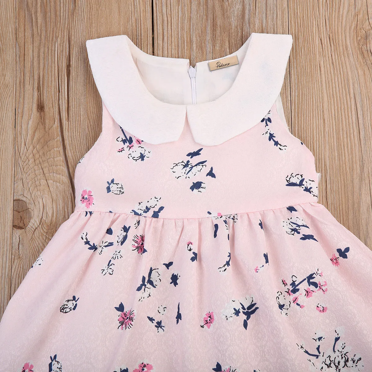 2017 летняя брендовая одежда с цветочным рисунком для малышей милое розовое