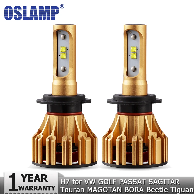 Oslamp H7 Hi lo луч светодиодный фонарь для фар автомобиля 70 Вт 7000лм налобный 12 В VW GOLF