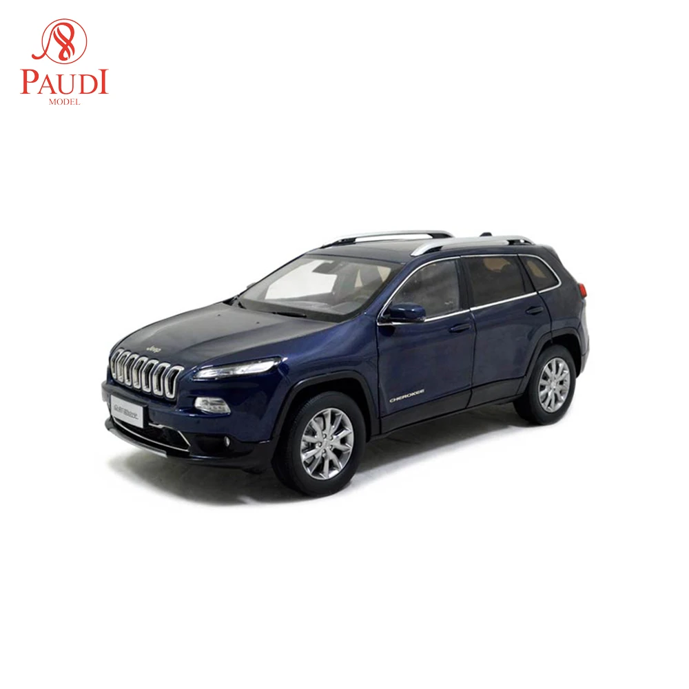 1/18 1:18 1 18 масштаб Jeep Cherokee 2015 синий статическое моделирование Литой Сплав модель
