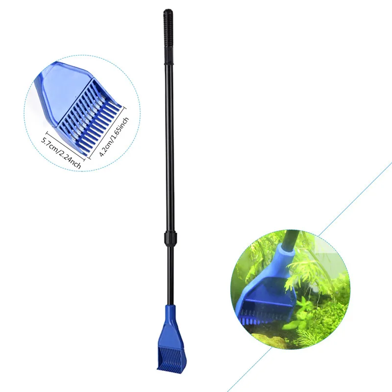 6 in 1 Aquarium Cleaning Kit Fish Tank Brush Glass Wiping Long Handle Tool | Дом и сад