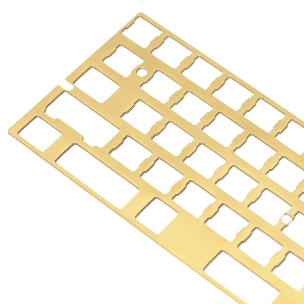 KBDfans Новое поступление волосяная отделка латунь 60% пластина diy механическая клавиатура